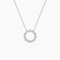 Collier Florange Argent Blanc Oxyde De Zirconium