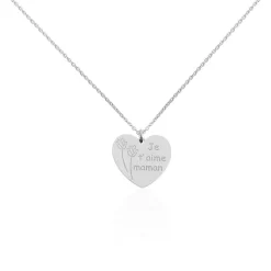 Collier Florine Argent Blanc