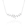Collier Folia Argent Blanc
