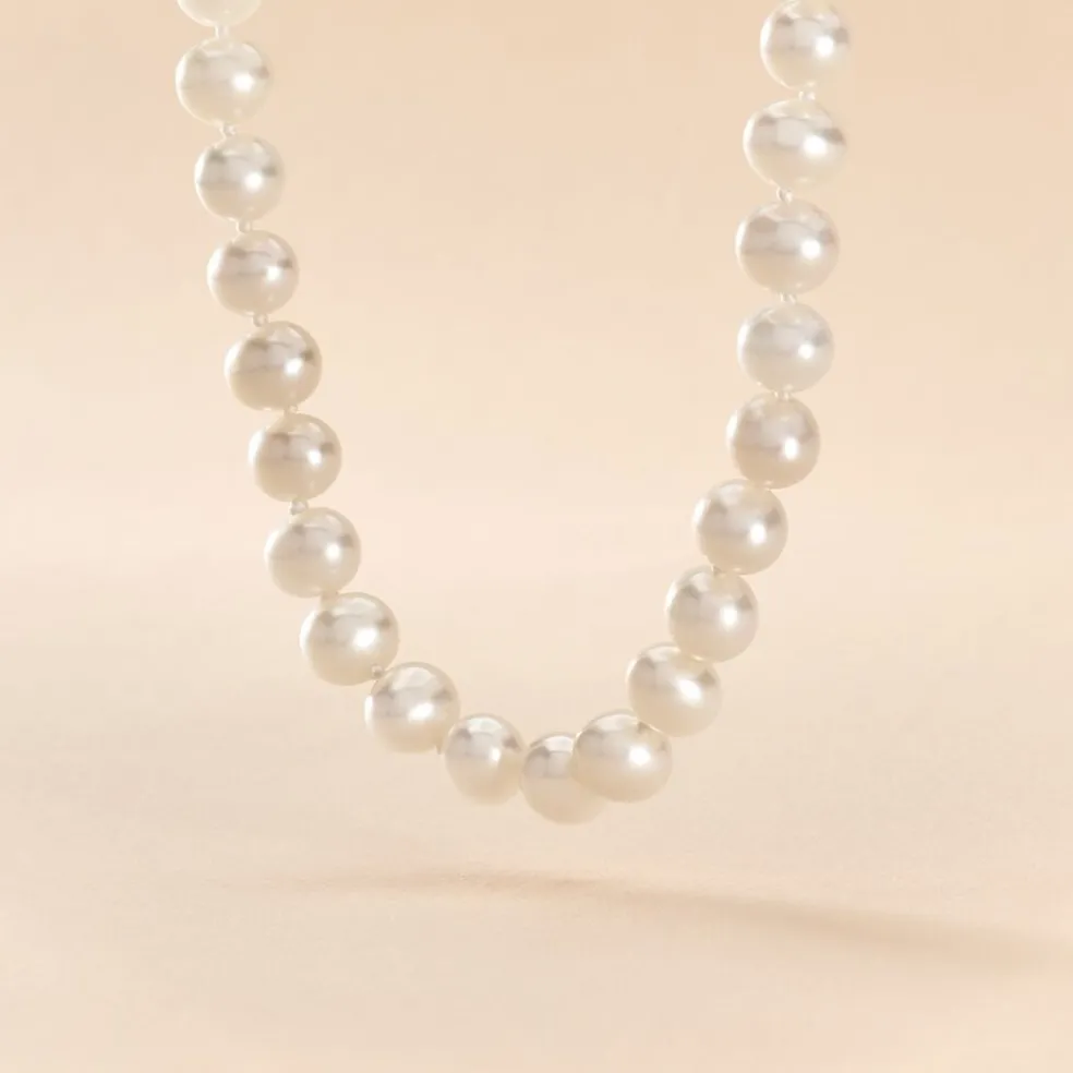 Collier Gabrieleae Or Jaune Perle De Culture