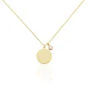 Collier Giusto Plaque Or Oxyde De Zirconium