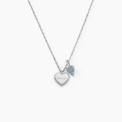 Collier Gloria Argent Blanc Oxyde De Zirconium