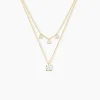 Collier Hermanni Or Jaune Oxyde De Zirconium