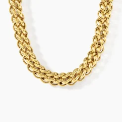 Collier Jackie Acier Jaune