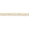 Collier Jasmin Tresse Or Tricolore