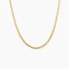Collier Jayna Maille Palmier Or Jaune