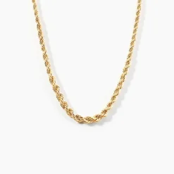 Collier Jerry Danilo Maille Corde Or Jaune