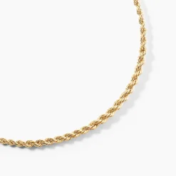 Collier Jerry Danilo Maille Corde Or Jaune