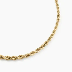 Collier Jerry Maille Corde Or Jaune