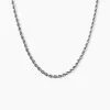 Collier Jerry Maille Corde Or Blanc