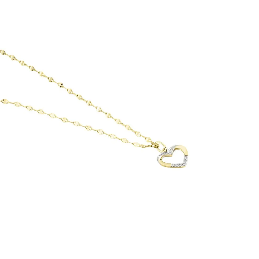 Collier Kalliope Jaune Diamant Blanc
