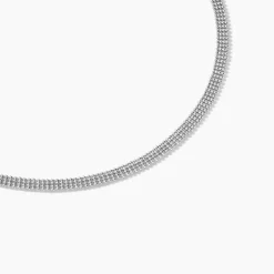 Collier Kelline Argent Blanc