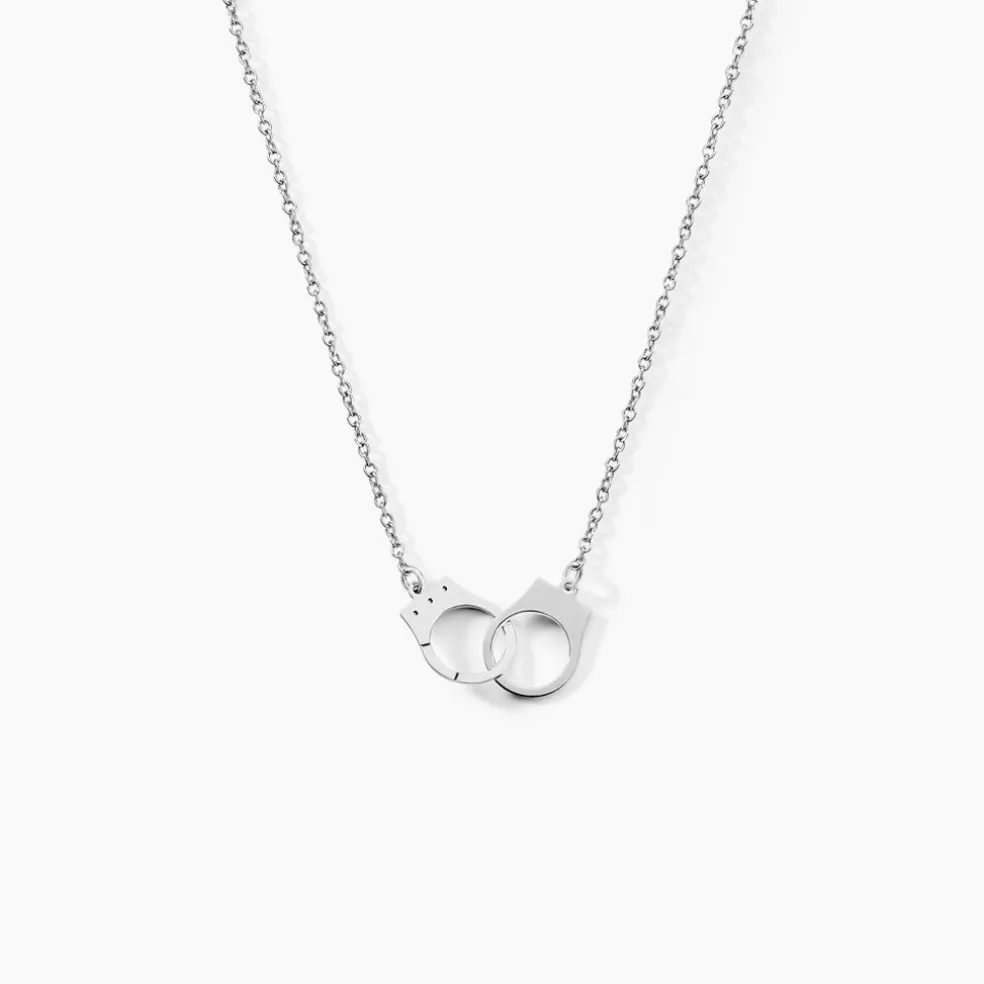 Collier Kim Argent Blanc