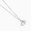 Collier Laugane Argent Blanc Oxyde De Zirconium