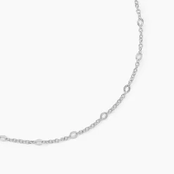 Collier Leodie Argent Blanc