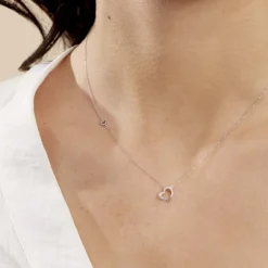 Collier Louise Or Blanc Diamant
