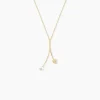Collier Lucija Or Jaune Perle De Culture Et Oxyde De Zirconium