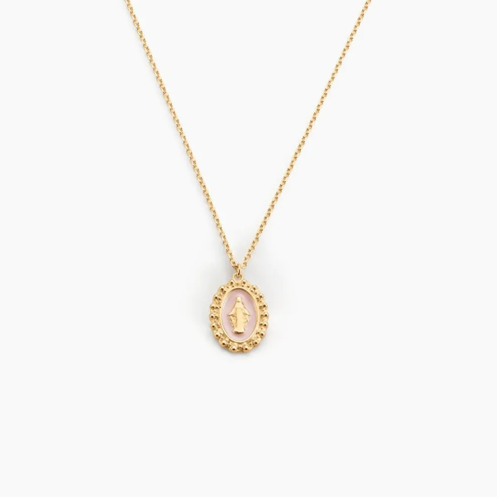 Collier Lueur Coloree Or Jaune