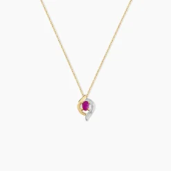 Collier Lydia Or Jaune Rubis