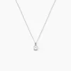 Collier Lynna Argent Blanc Oxyde De Zirconium