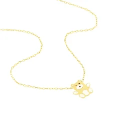 Collier Mae Ourson Or Jaune
