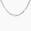 Collier Maille Palerme Acier Blanc
