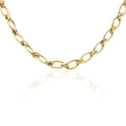 Collier Maille Perry Acier Doré