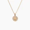 Collier Maria-carmen Plaqué Or Jaune Oxyde De Zirconium