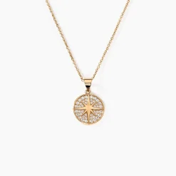 Collier Maria-carmen Plaqué Or Jaune Oxyde De Zirconium