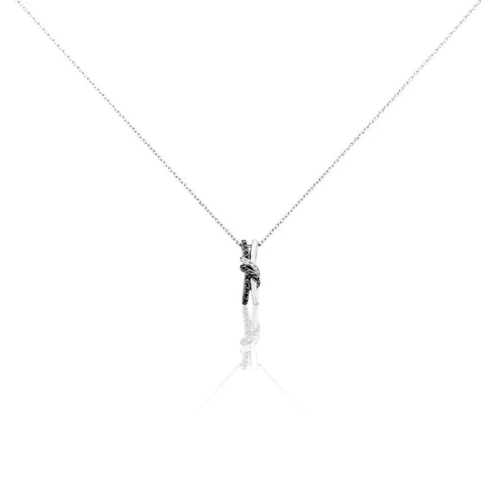 Collier Marina Or Blanc Diamant