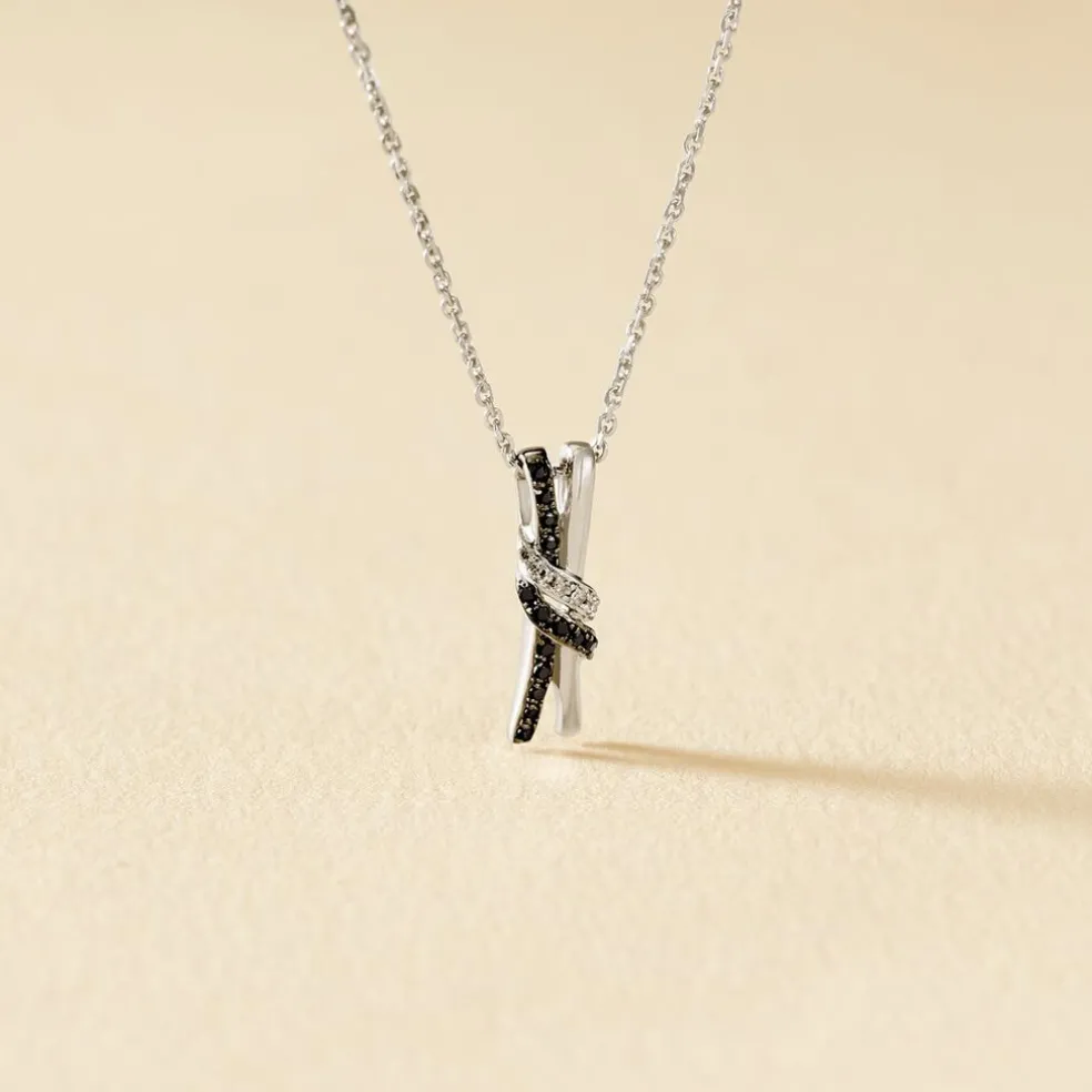 Collier Marina Or Blanc Diamant