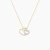 Collier Marineta Or Jaune Oxyde De Zirconium