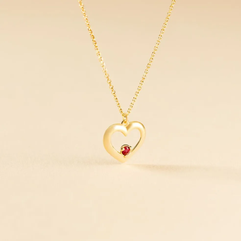 Collier Martella Or Jaune Rubis
