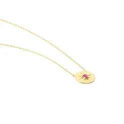 Collier Melchior Or Jaune Rubis