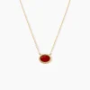 Collier Memory Plaqué Or Jaune Pierre De Synthese