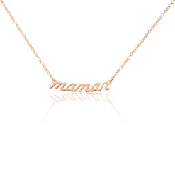 Collier Mendi Argent Rose