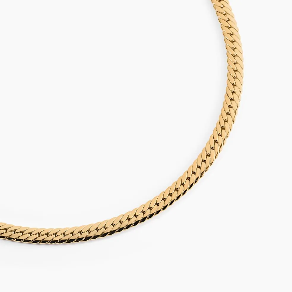 Collier Messaline Plaqué Or Jaune