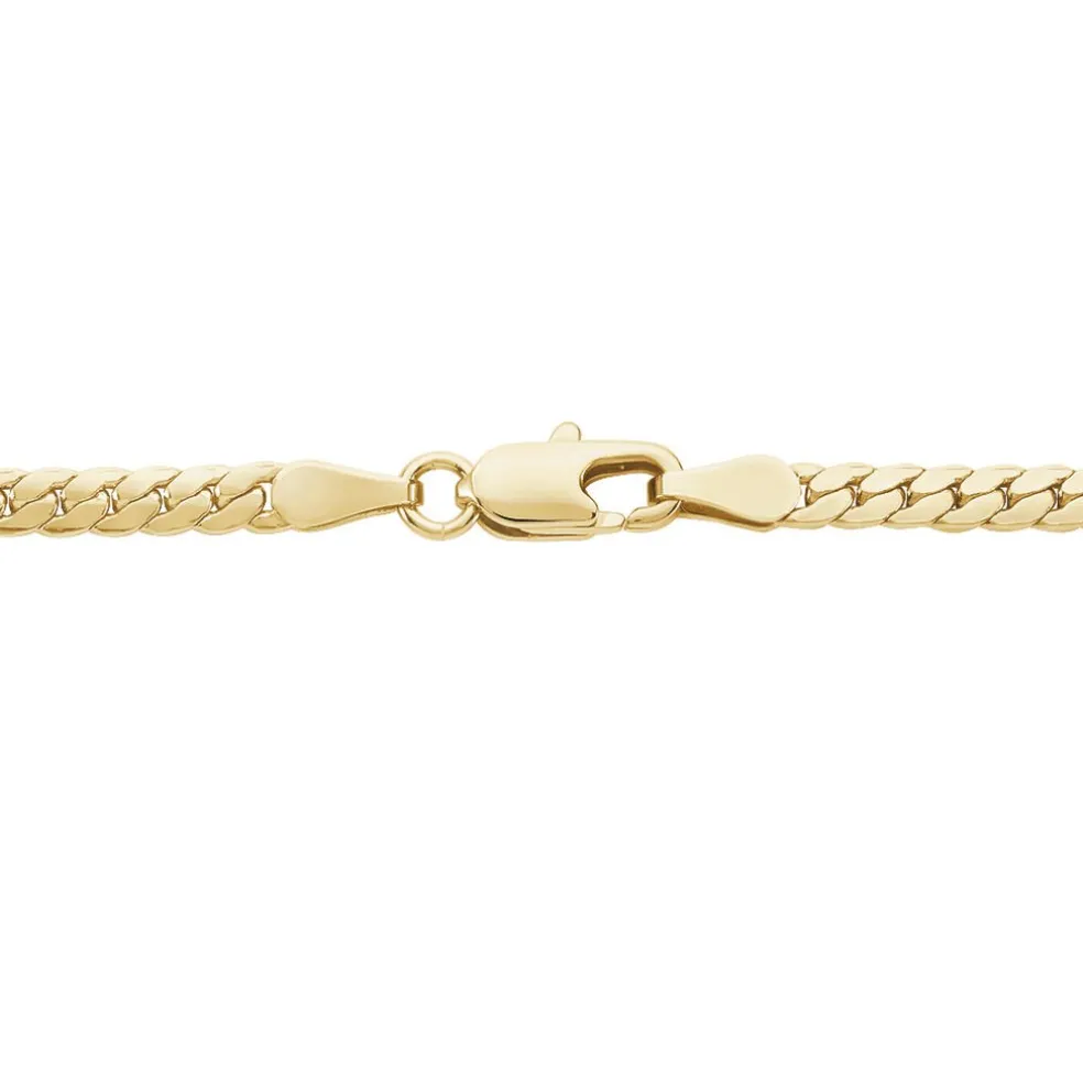 Collier Messaline Plaqué Or Jaune