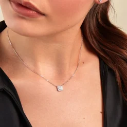 Collier Micarla Argent Blanc Oxyde De Zirconium
