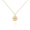 Collier Milia Plaqué Or Jaune Verre