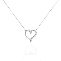 Collier Miliza Argent Blanc Oxyde De Zirconium
