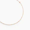 Collier Mimosa Argent Rose
