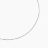 Collier Mindie Argent Blanc