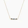 Collier Muhsina Or Jaune Saphir