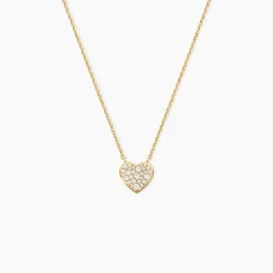 Collier Nafissa Plaque Or Jaune Oxyde De Zirconium