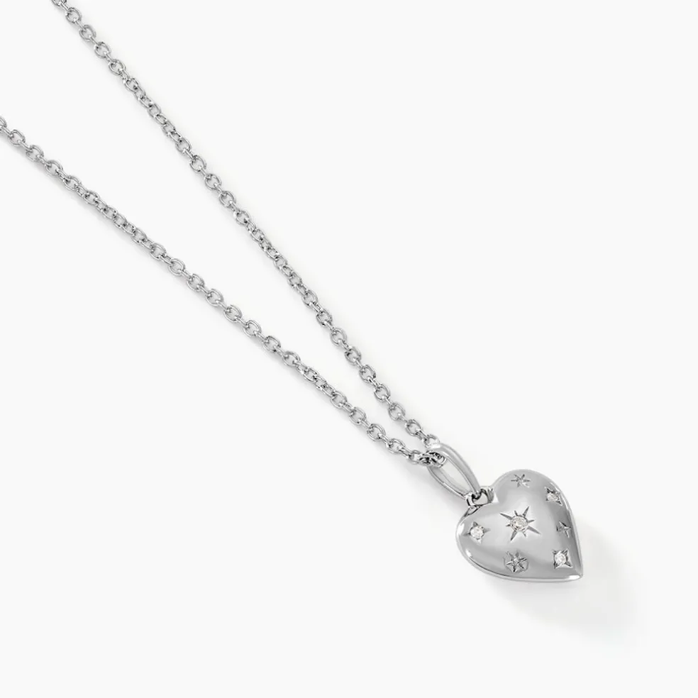 Collier Ocean Argent Blanc Oxyde De Zirconium