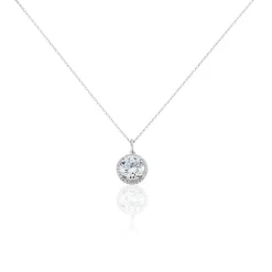 Collier Or Blanc Adil Oxyde De Zirconium