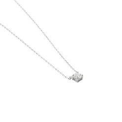 Collier Or Blanc Aphrodite Diamant