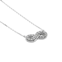 Collier Or Blanc Chlotildane Diamants