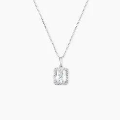 Collier Or Blanc Goulven Oxyde De Zirconium